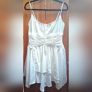 Princess Polly white mini slip dress